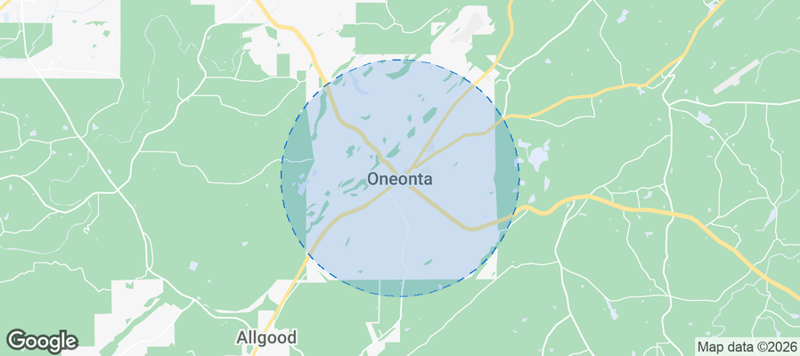 Oneonta Airbnb map